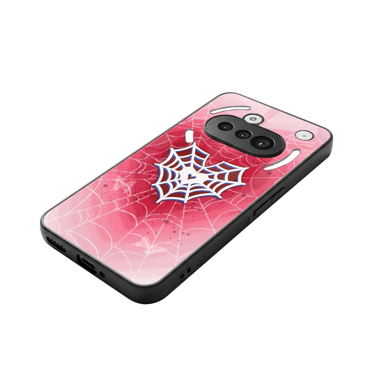 Y2K Hearts X Web stylish phone case for nothing phone 3a | glossy glass and slim fit