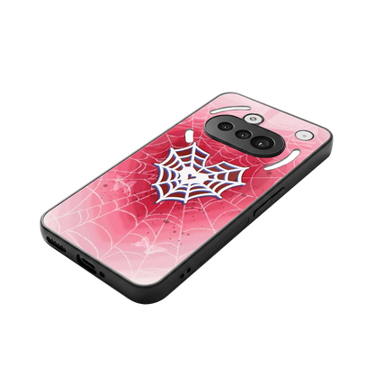 Y2K Hearts X Web stylish phone case for nothing phone 3a | glossy glass and slim fit