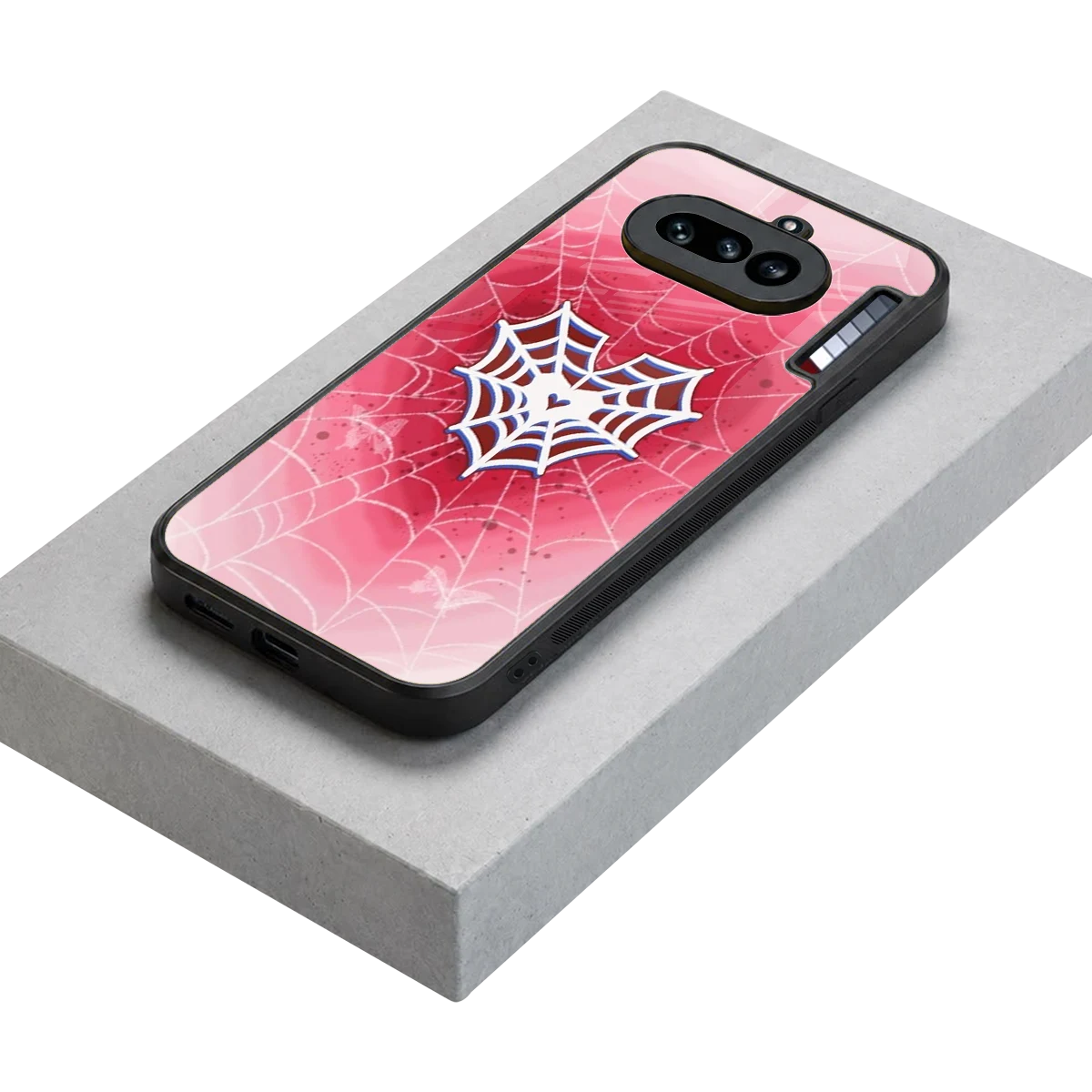 Y2K Hearts X Web stylish phone case for nothing phone 4a | glossy glass and slim fit