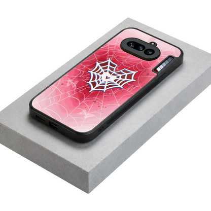 Y2K Hearts X Web stylish phone case for nothing phone 4a | glossy glass and slim fit