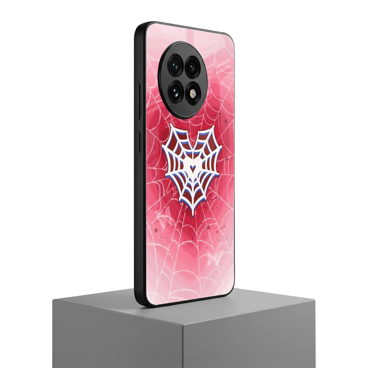 Y2K Hearts X Web oneplus 13r mobile cover | shockproof glass phone case