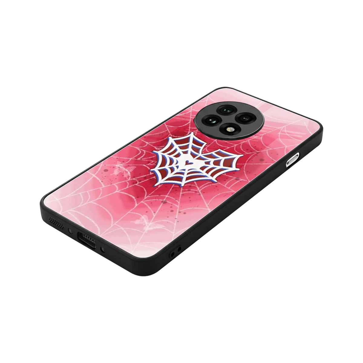 Y2K Hearts X Web stylish phone case for oneplus 13r | glossy glass and slim fit