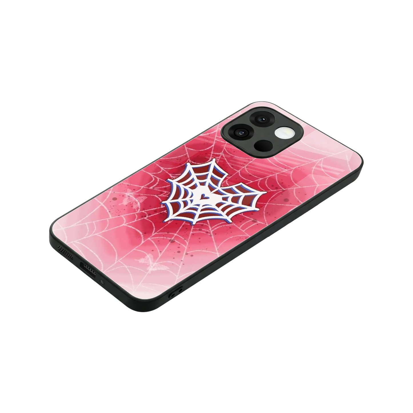 Y2K Hearts X Web stylish phone case for oneplus 13s | glossy glass and slim fit