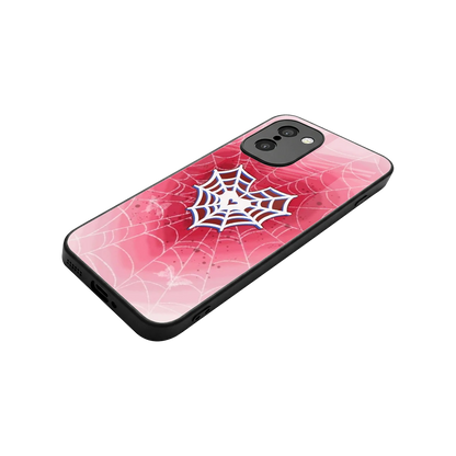 Y2K Hearts X Web stylish phone case for oneplus 15r | glossy glass and slim fit