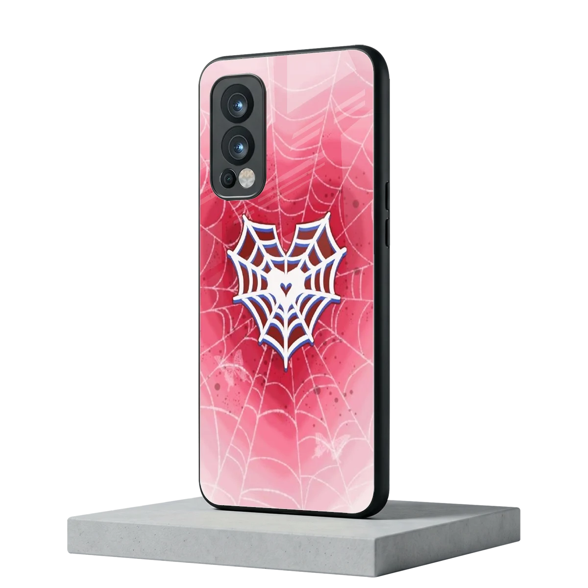 Y2K Hearts X Web oneplus nord 2 mobile cover | shockproof glass phone case