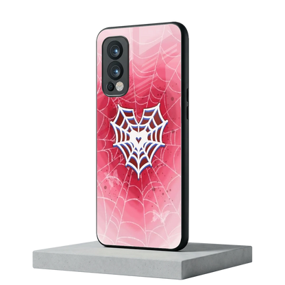 Y2K Hearts X Web oneplus nord 2 mobile cover | shockproof glass phone case