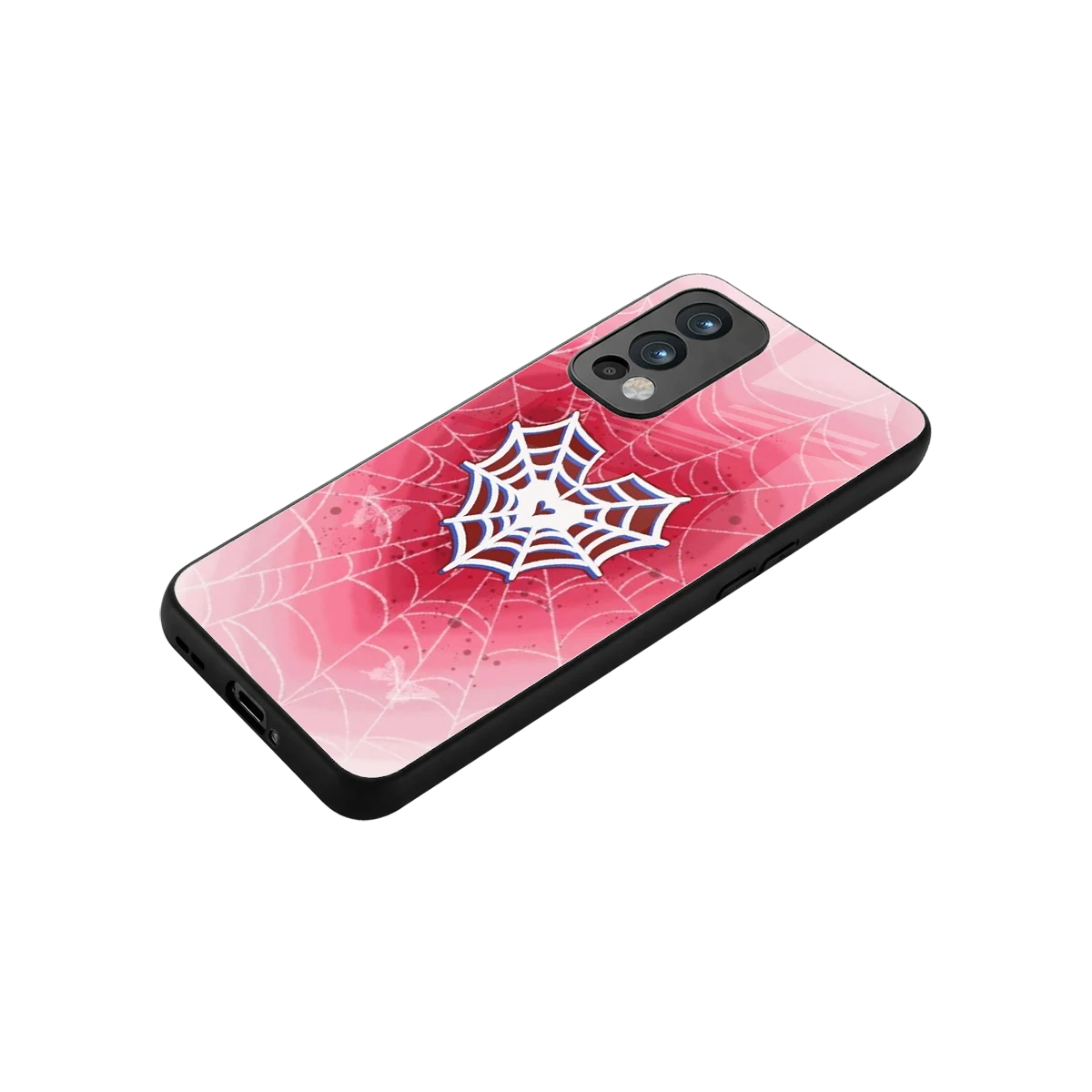 Y2K Hearts X Web stylish phone case for oneplus nord 2 | glossy glass and slim fit