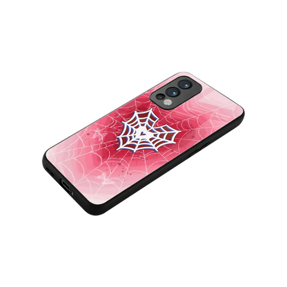 Y2K Hearts X Web stylish phone case for oneplus nord 2 | glossy glass and slim fit