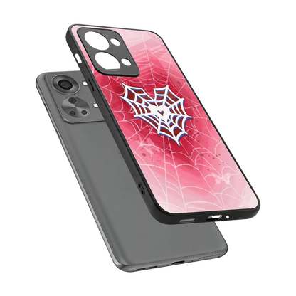 Y2K Hearts X Web sleek oneplus nord 2t cover with tempered glass back and TPU edges