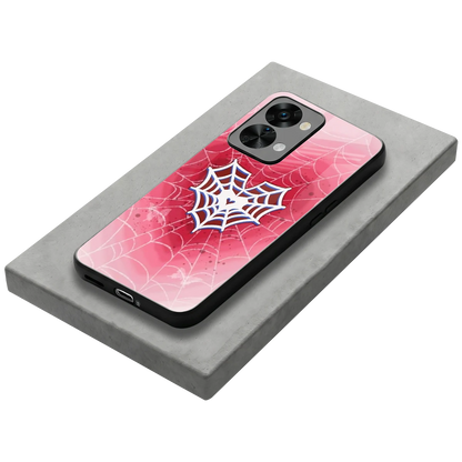 Y2K Hearts X Web stylish phone case for oneplus nord 2t | glossy glass and slim fit