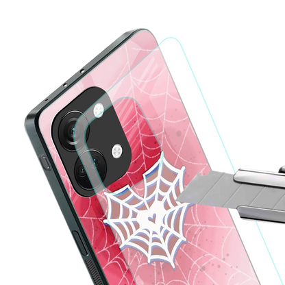 Y2K Hearts X Web stylish phone case for oneplus nord 3 | glossy glass and slim fit