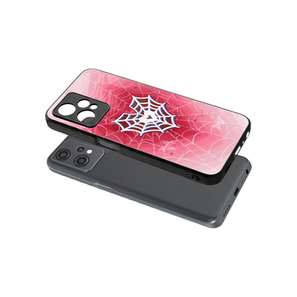 Y2K Hearts X Web sleek oneplus nord ce 2 lite cover with tempered glass back and TPU edges
