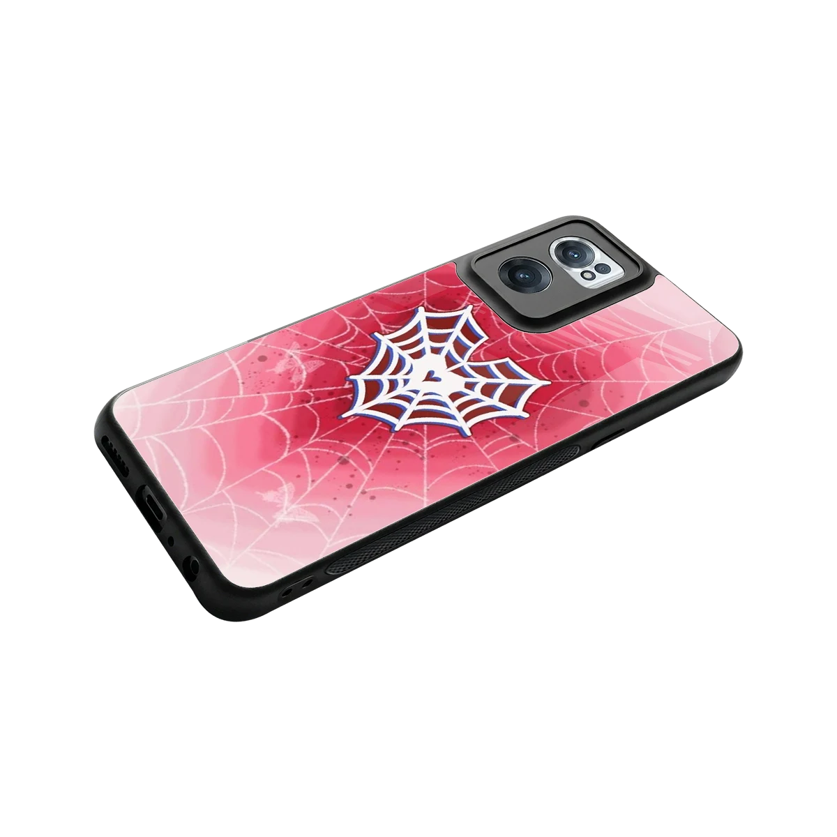 Y2K Hearts X Web stylish phone case for oneplus nord ce 2 | glossy glass and slim fit