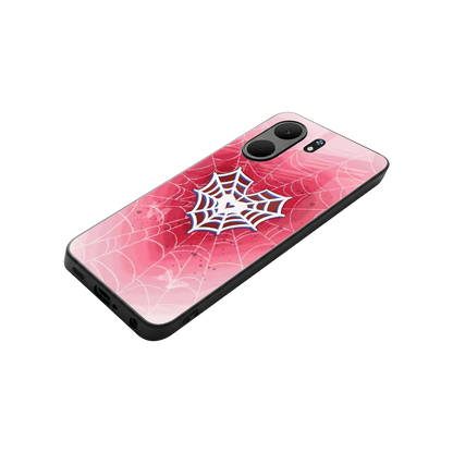 Y2K Hearts X Web stylish phone case for oppo a5x 5g | glossy glass and slim fit