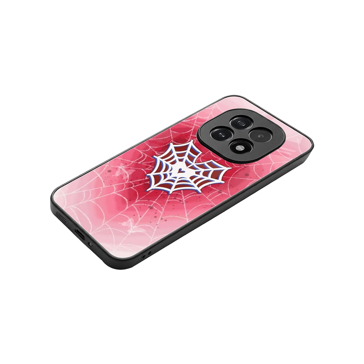 Y2K Hearts X Web stylish phone case for oppo f29 5g | glossy glass and slim fit