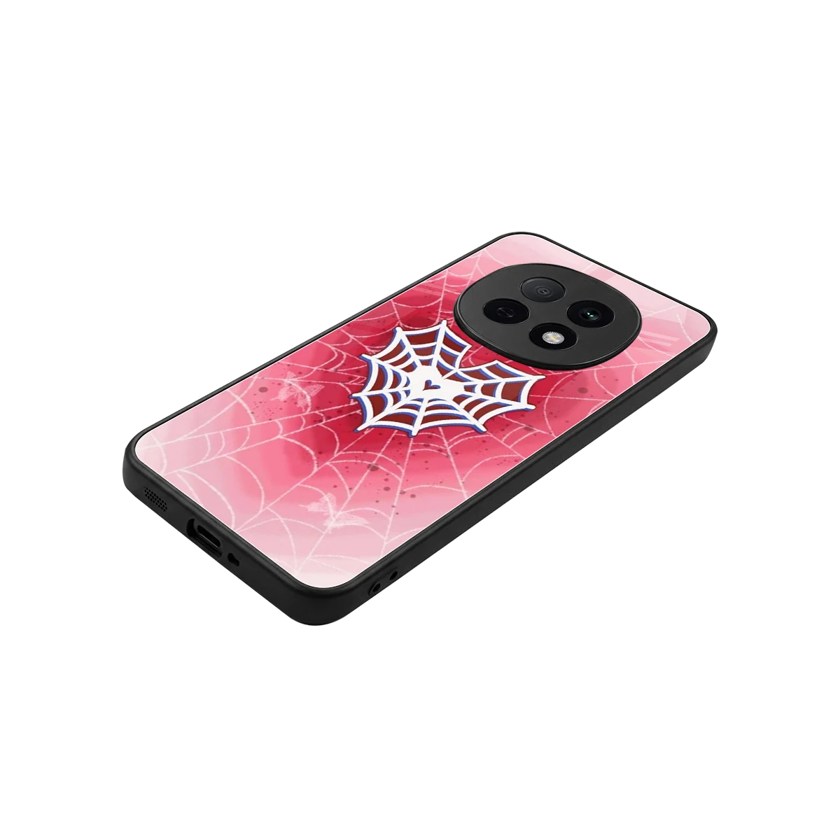 Y2K Hearts X Web stylish phone case for oppo f29 pro 5g | glossy glass and slim fit