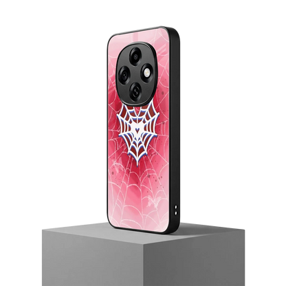 Y2K Hearts X Web oppo f31 pro 5g mobile cover | shockproof glass phone case