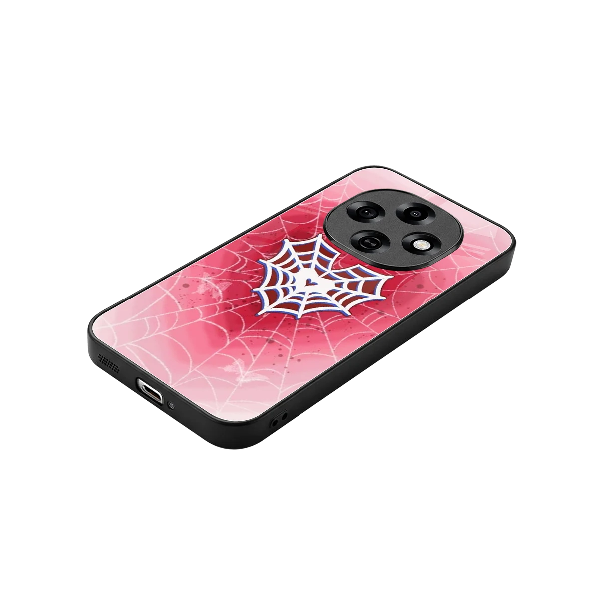 Y2K Hearts X Web stylish phone case for oppo f31 pro 5g | glossy glass and slim fit