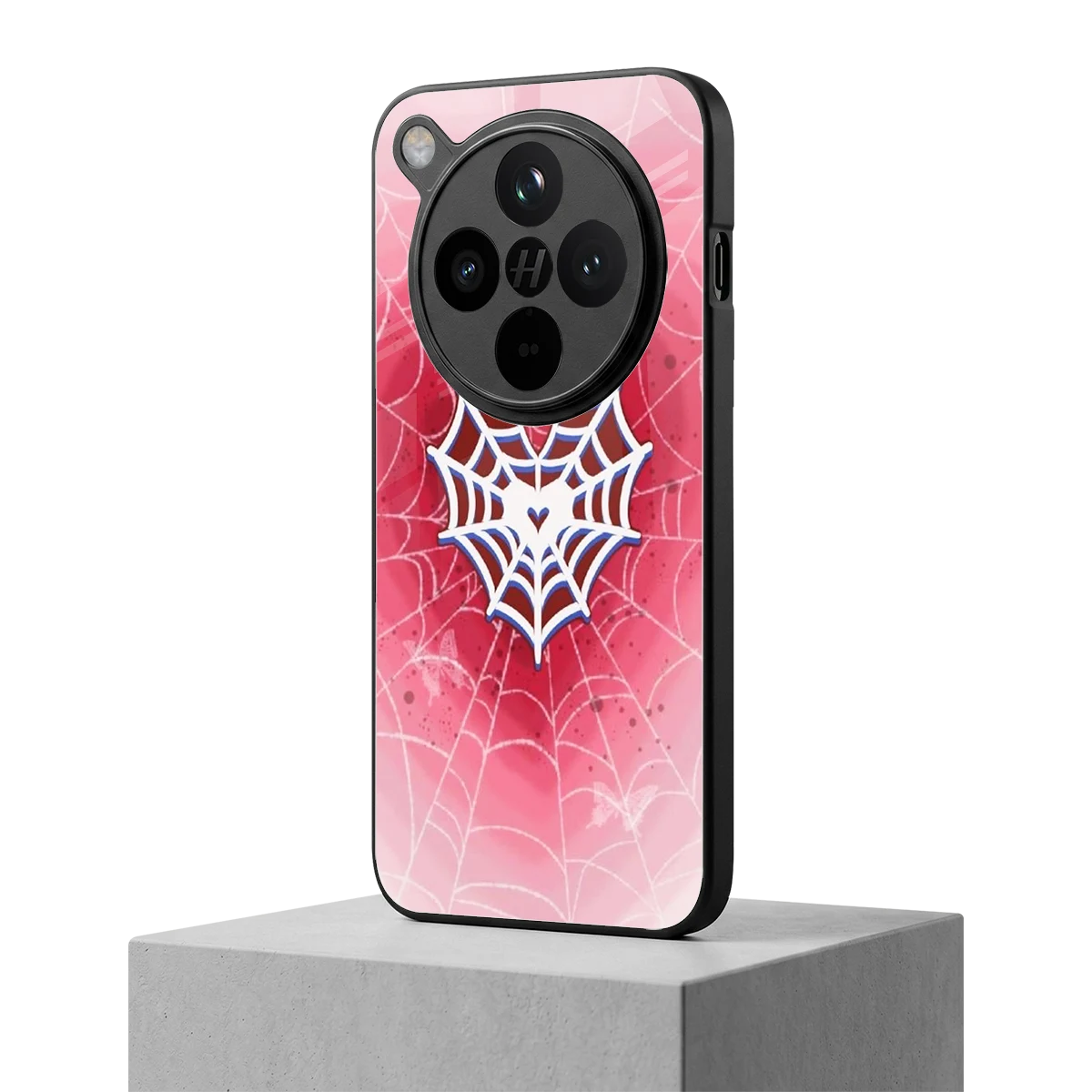 Y2K Hearts X Web oppo find x8 mobile cover | shockproof glass phone case