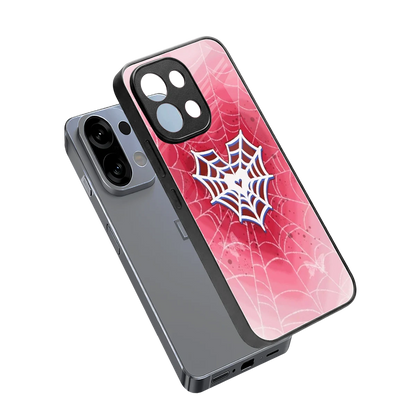 Y2K Hearts X Web sleek oppo k13 5g cover with tempered glass back and TPU edges