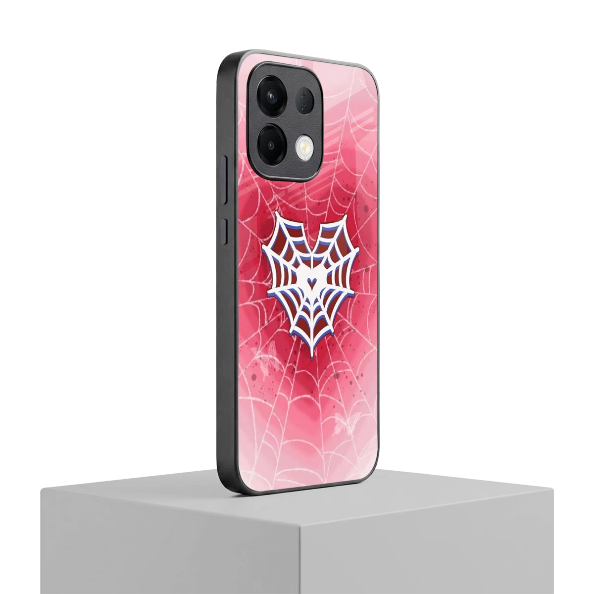 Y2K Hearts X Web oppo k13 5g mobile cover | shockproof glass phone case