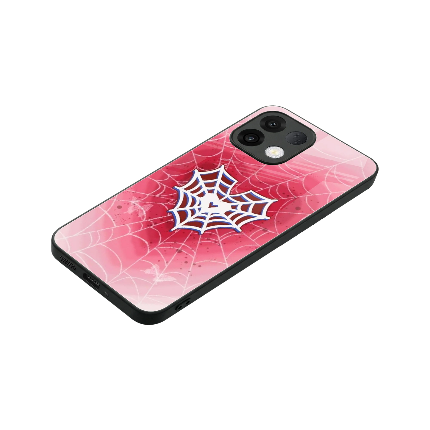 Y2K Hearts X Web stylish phone case for oppo k13 5g | glossy glass and slim fit