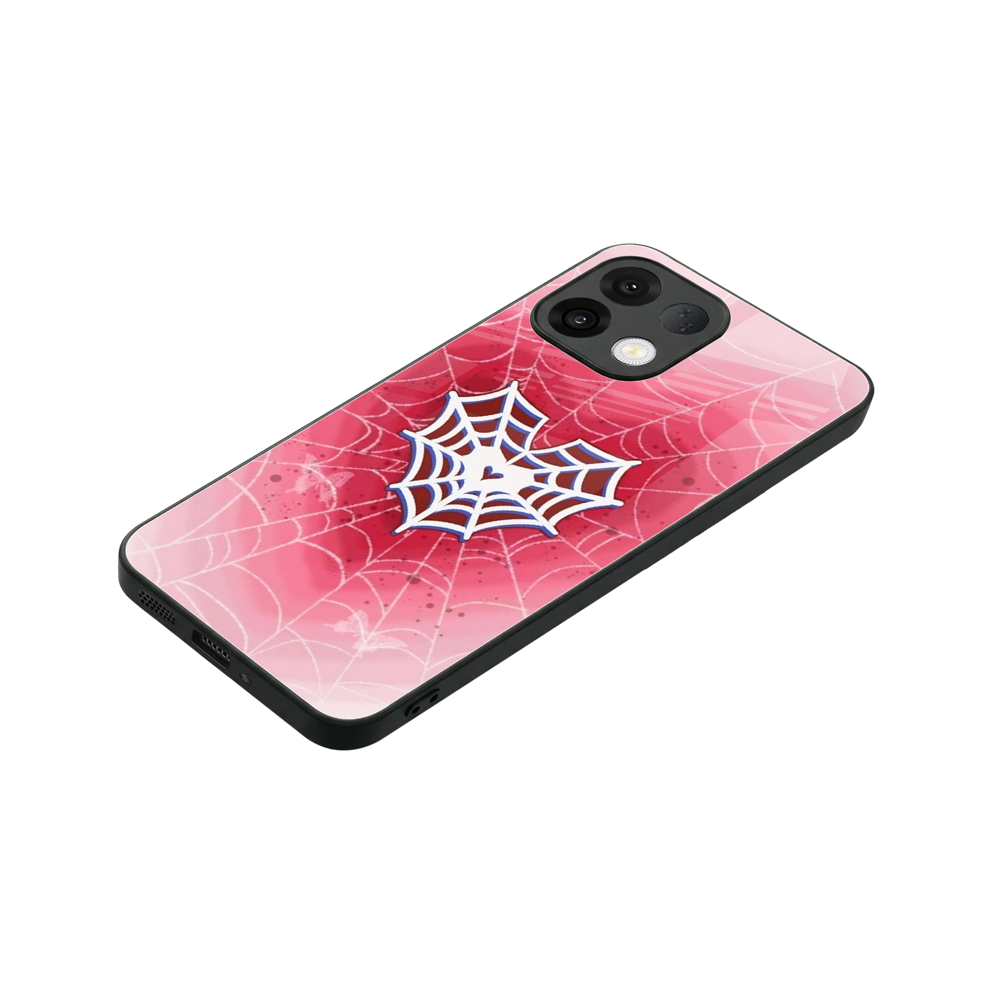 Y2K Hearts X Web stylish phone case for oppo k13 5g | glossy glass and slim fit