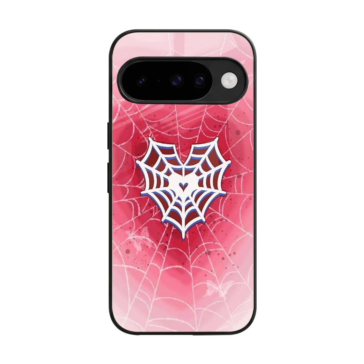 Y2K Hearts X Web back phone cover | glass case for google pixel 10