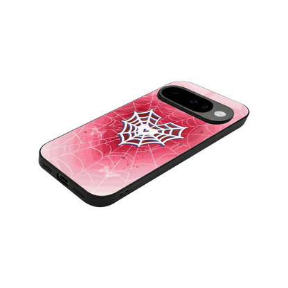Y2K Hearts X Web stylish phone case for google pixel 10 | glossy glass and slim fit
