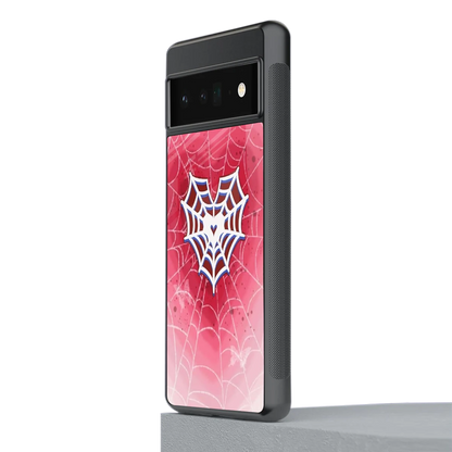 Y2K Hearts X Web stylish phone case for google pixel 6 pro | glossy glass and slim fit