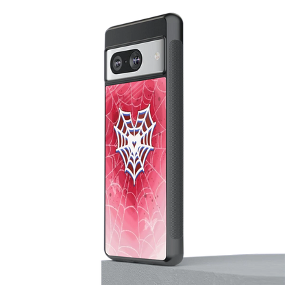 Y2K Hearts X Web stylish phone case for google pixel 8 | glossy glass and slim fit