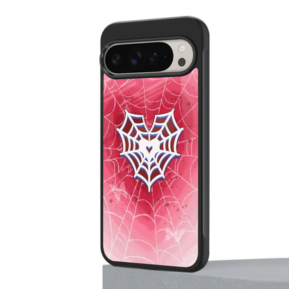 Y2K Hearts X Web google pixel 9 pro xl mobile cover | shockproof glass phone case