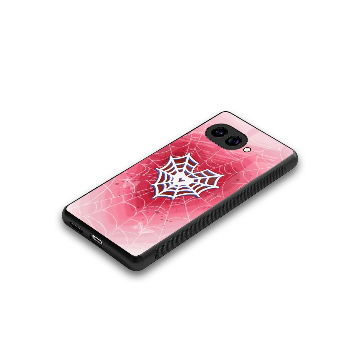 Y2K Hearts X Web stylish phone case for google pixel 9a | glossy glass and slim fit