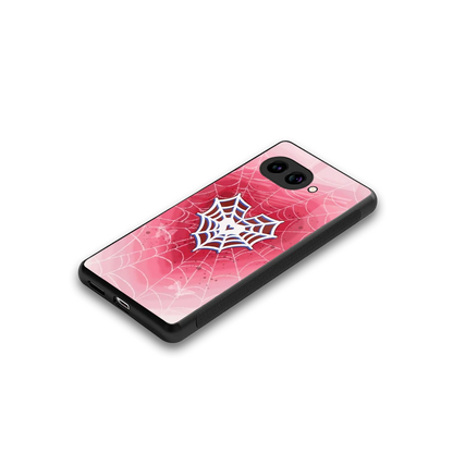 Y2K Hearts X Web stylish phone case for google pixel 9a | glossy glass and slim fit