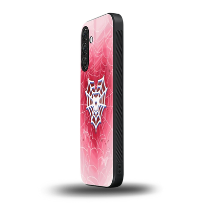 Y2K Hearts X Web samsung galaxy m35 5g mobile cover | shockproof glass phone case