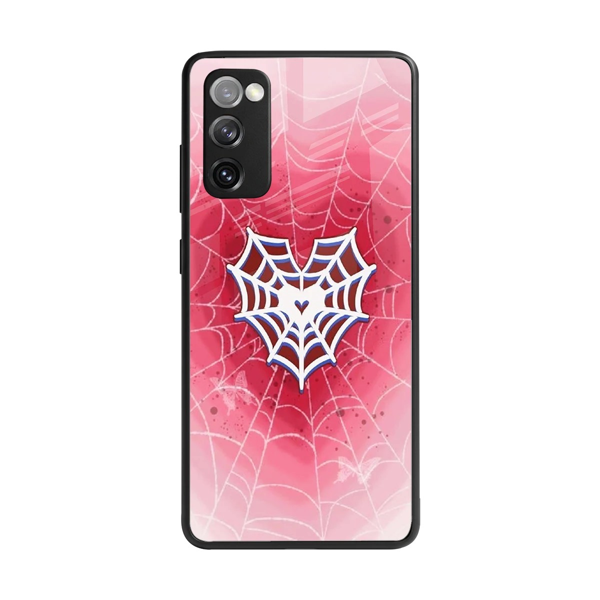 Y2K Hearts X Web back phone cover | glass case for samsung galaxy s20 fe