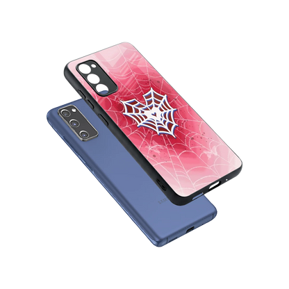 Y2K Hearts X Web sleek samsung galaxy s20 fe cover with tempered glass back and TPU edges