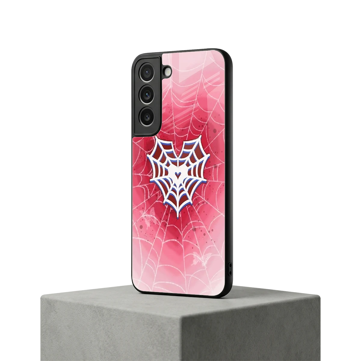 Y2K Hearts X Web samsung galaxy s22 mobile cover | shockproof glass phone case