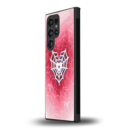 Y2K Hearts X Web samsung galaxy s24 ultra mobile cover | shockproof glass phone case