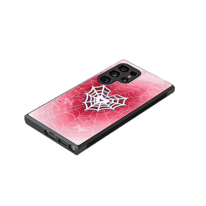 Y2K Hearts X Web stylish phone case for samsung galaxy s24 ultra | glossy glass and slim fit