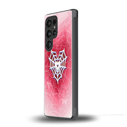 Y2K Hearts X Web samsung galaxy s25 ultra mobile cover | shockproof glass phone case