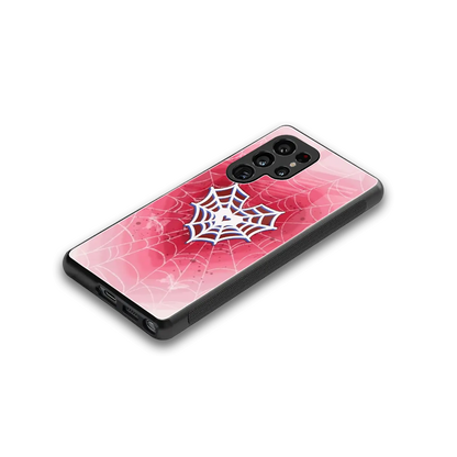 Y2K Hearts X Web stylish phone case for samsung galaxy s25 ultra | glossy glass and slim fit