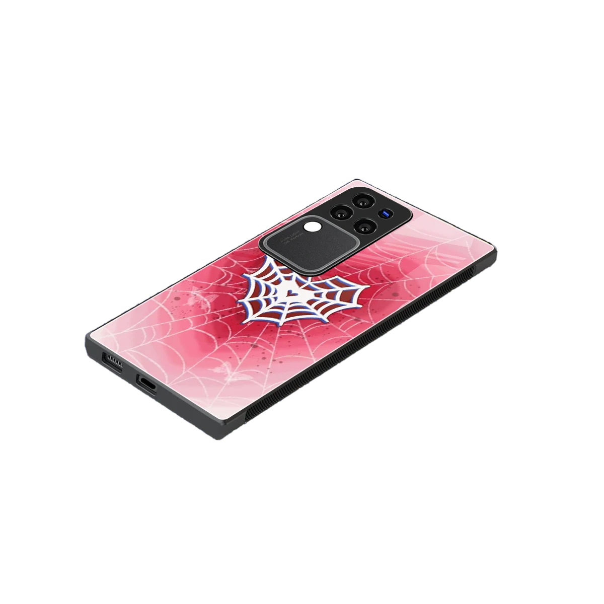 Y2K Hearts X Web stylish phone case forvivo v30 pro | glossy glass and slim fit