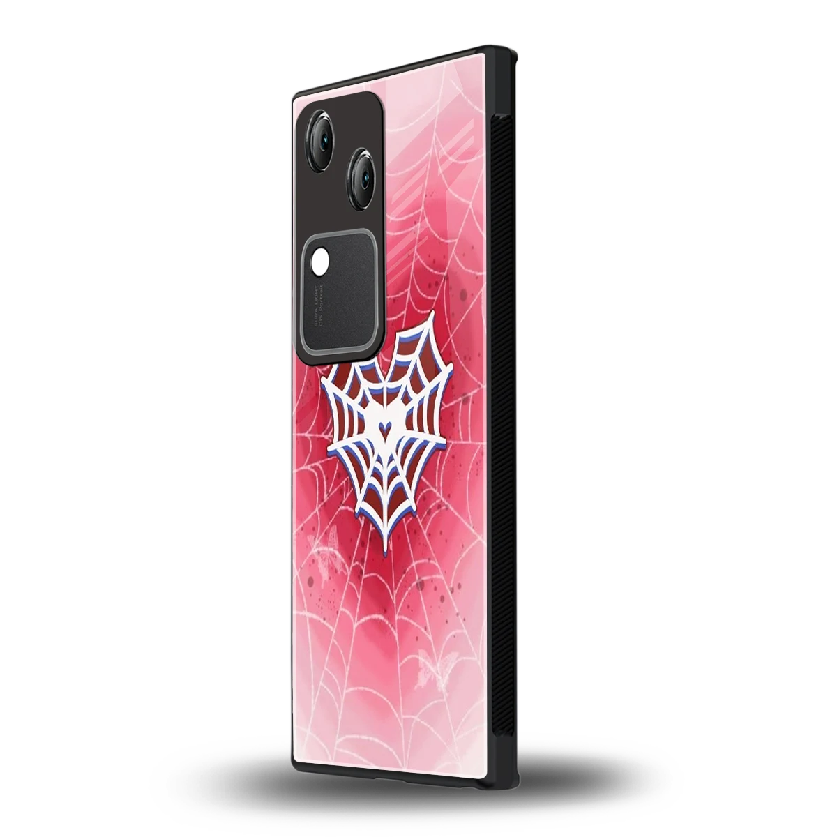 Y2K Hearts X Web vivo v30 mobile cover | shockproof glass phone case