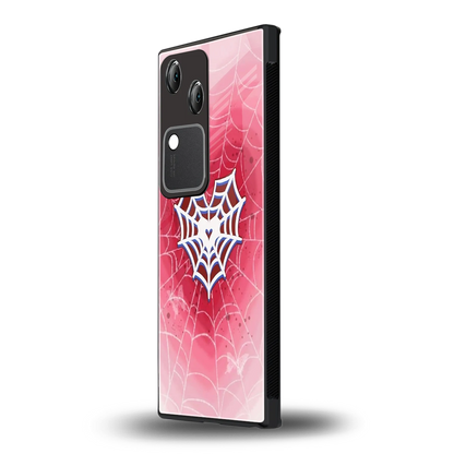 Y2K Hearts X Web vivo v30 mobile cover | shockproof glass phone case