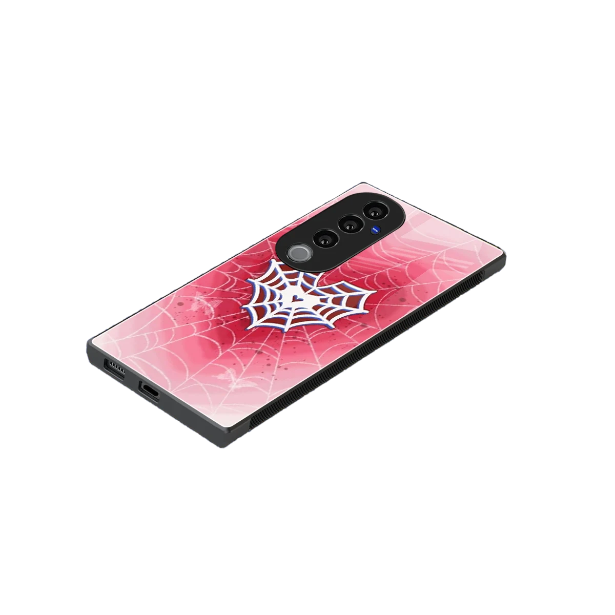 Y2K Hearts X Web stylish phone case for vivo v40 pro | glossy glass and slim fit