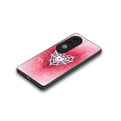 Y2K Hearts X Web stylish phone case for vivo v40e | glossy glass and slim fit