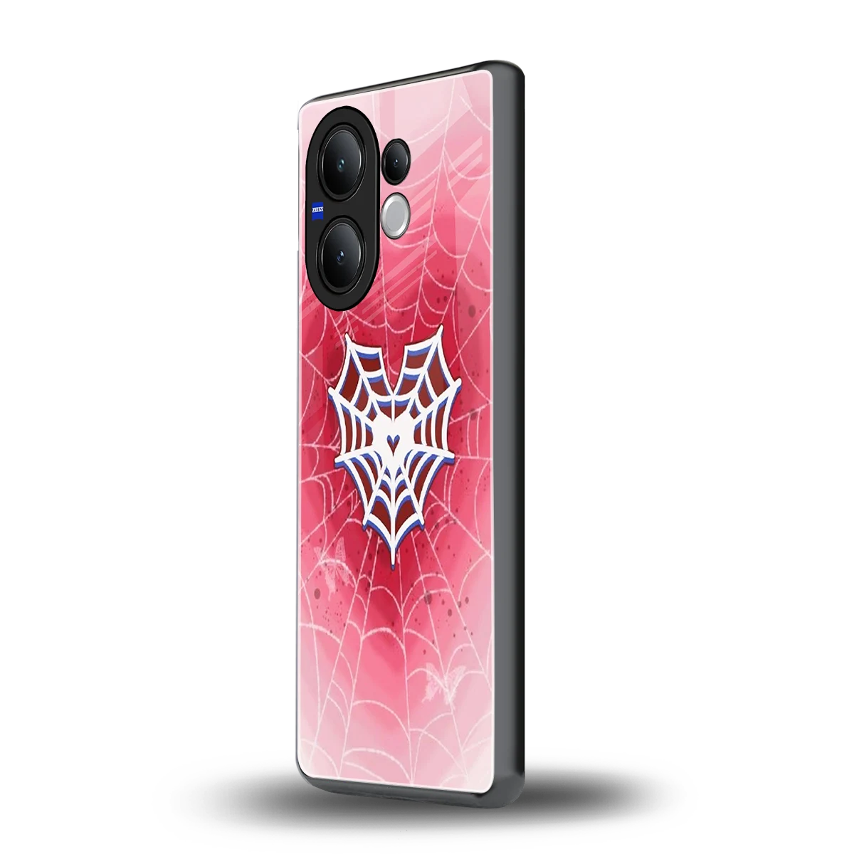 Y2K Hearts X Web vivo v60 mobile cover | shockproof glass phone case