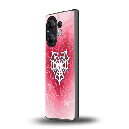 Y2K Hearts X Web vivo v60 mobile cover | shockproof glass phone case