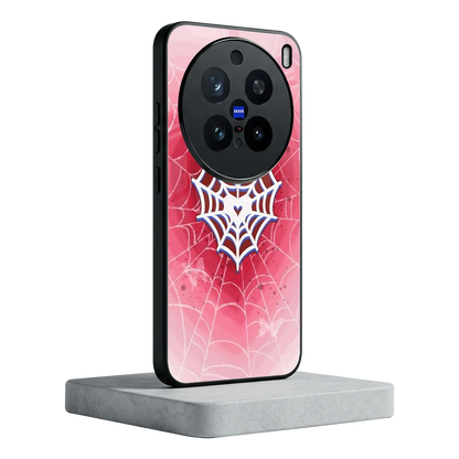 Y2K Hearts X Web vivo x200 pro mobile cover | shockproof glass phone case